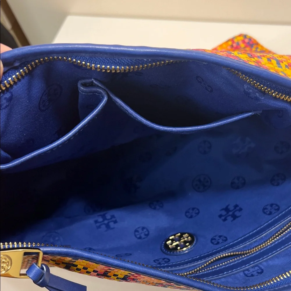 Tory Burch Leather Clutch Bag EUC